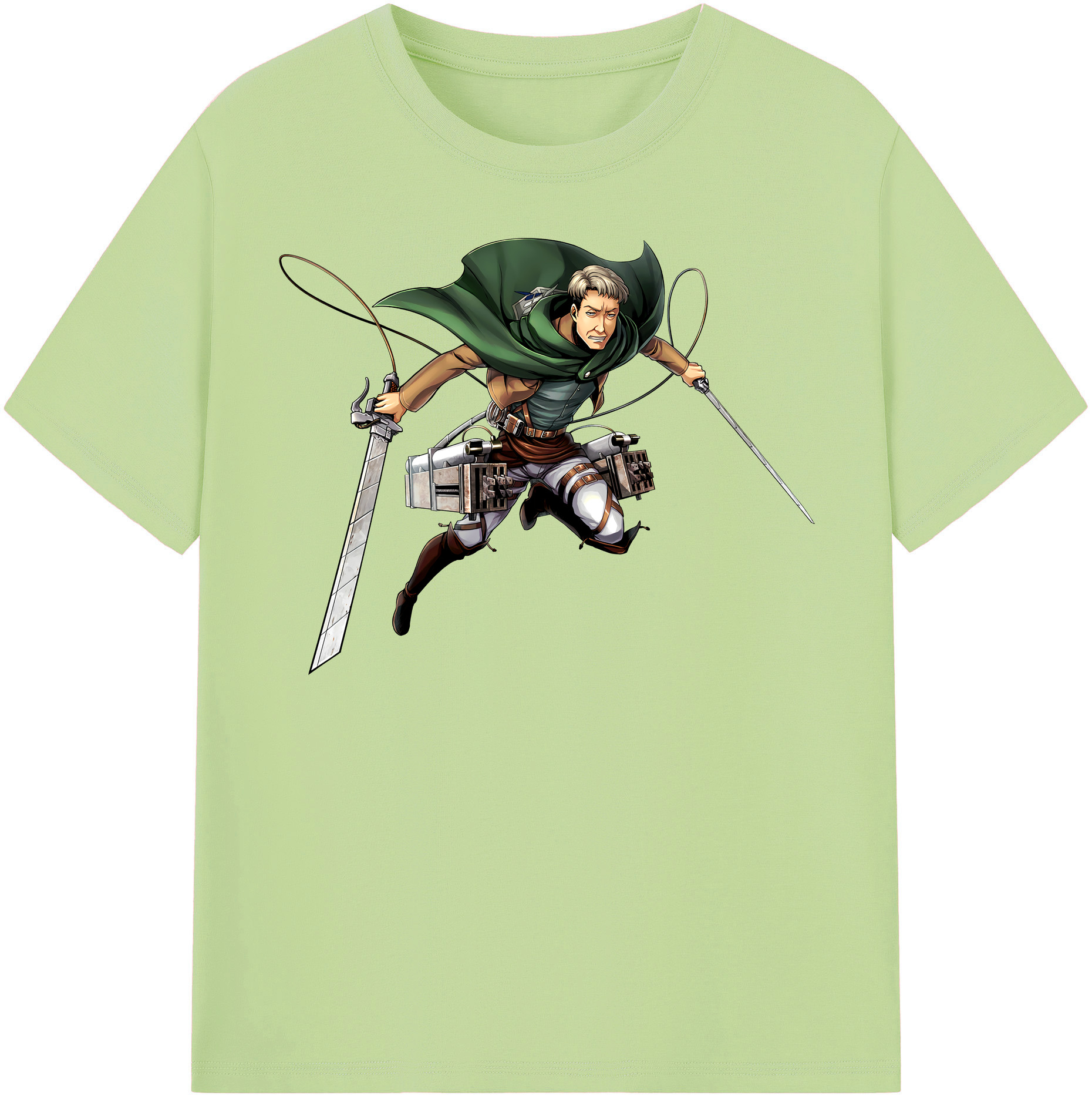（画像用） 進撃の巨人 Attack on Titan 綿100％半袖Tシャツ（フロントプリント）